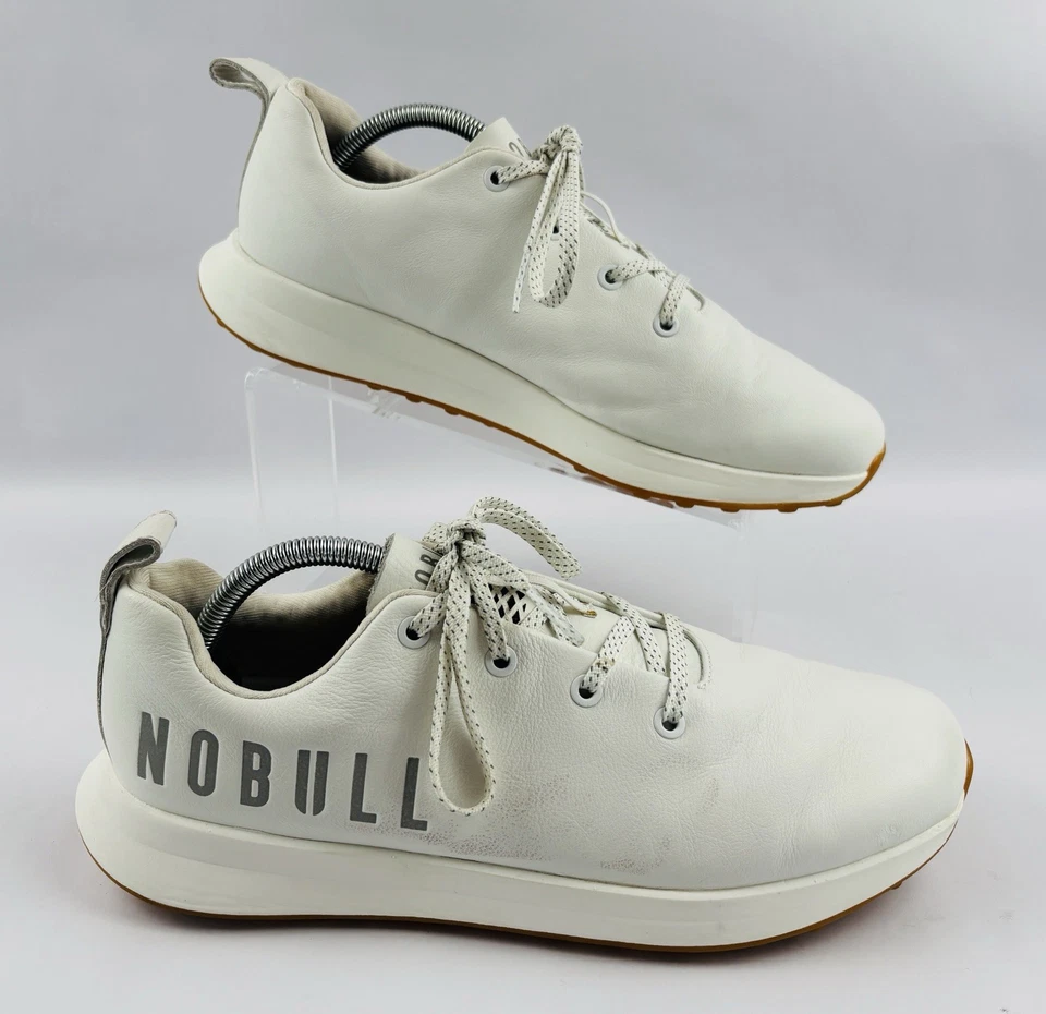 Zapatos de golf NOBULL de cuero blanco talla (hombre’s 9.5/mujer’s 11) Foto 1 de 4