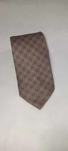 Cravatta uomo vintage Jacobs Roberts LTD finitura scamosciata finissima tutta seta inglese rossa e - Foto 1 di 5