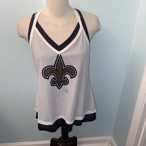 Canotta NFL RBK NEW ORLEANS SAINTS Fleur De Lis calcio donna taglia 2XL nuova con etichette - Foto 1 di 18