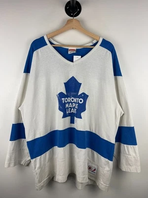 Vintage 90s NHL Nutmeg Toronto Maple Leafs Gilmour White Cotton Hockey Jersey L - Image 1 of 4