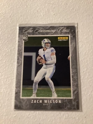 2021 Panini Instant NFL - The Incoming Class Zach Wilson #IC-ZW /3109 (RC) - Image 1 of 2