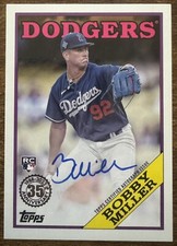 2023 Topps Baseball Update Bobby Miller Auto Rookie Card#88BA-BM