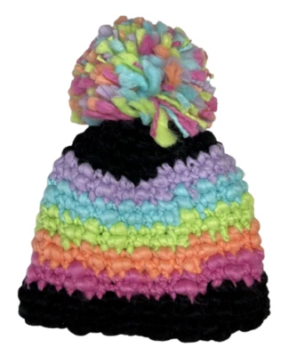 Chapéu gorro colorido The Children's Place P-M com pompom G-XL (idade 8+) - Imagem 1 de 3