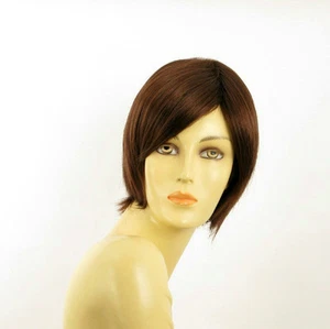 short wig for women dark brown copper REF CECILIA 31 PERUK - Picture 1 of 9