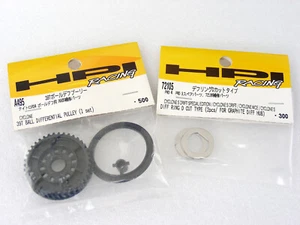 HPI Hot-Bodies Cyclone 39T Ball Diff Pulley & PRO3 PRO4 D-Cut Diff Ring Set NEW! - Picture 1 of 4