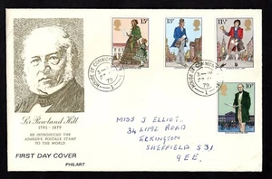 Sir Rowland Hill Philart First Day Cover Stamps 1979 House of Commons PM - Picture 1 of 1