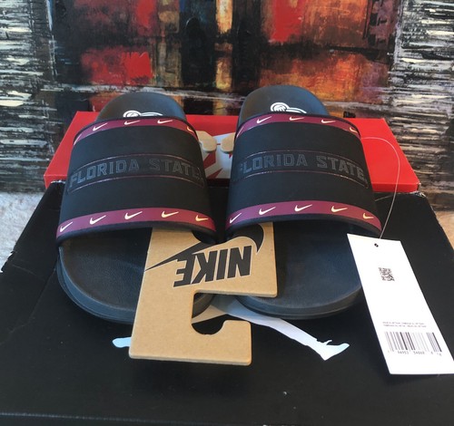 Sandali Nike Offcourt Slide FSU Florida State Seminoles NCAA DD0524 001 taglia uomo 9