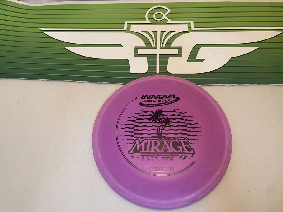 FLY GREEN DISC GOLF RARE INNOVA DX MIRAGE UNDERSTABLE PUTTER / APPROACH 175g PR - Image 1 of 1