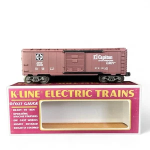 K-line  O-27 gauge Santa Fe Classic box car map car # 2 #K-64232 NIB - Picture 1 of 22
