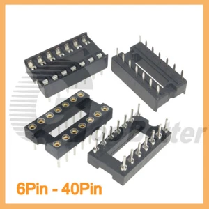 DIL / DIP SIP IC Sockets Adaptor Solder Type 6 8 14 16 18 20 24 28 32 40 Pin - Picture 1 of 29