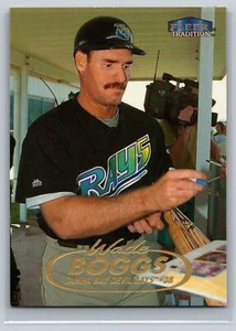 1998 Fleer Tradition #372 Wade Boggs Tampa Bay Devil Rays - Picture 1 of 2
