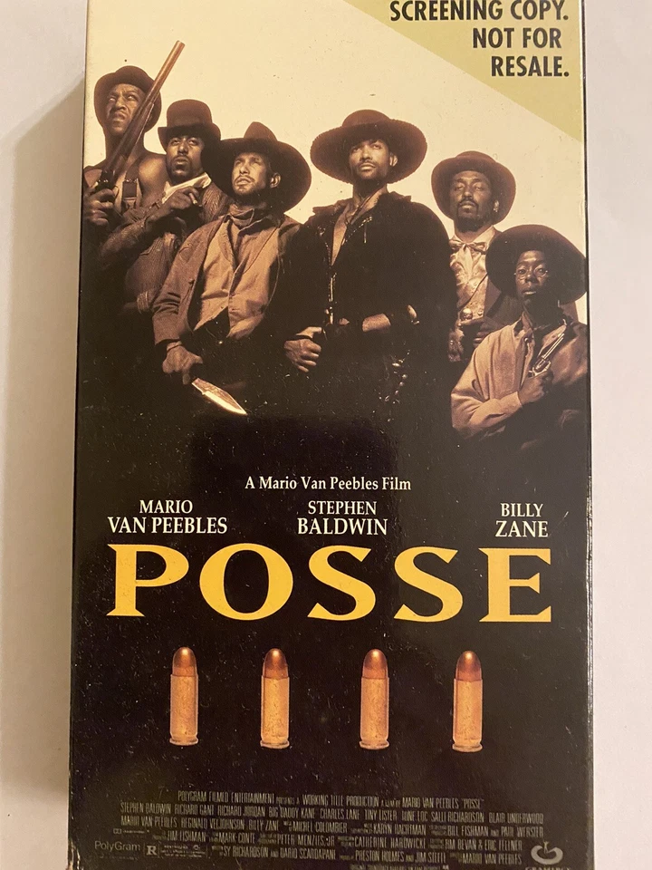 Posse, Mario Van Peebles, Billy Zane, Stephen Baldwin VHS Promo Screener - Image 1 of 1