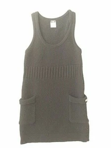 CHANEL BLACK WOOL/ANGORA KNIT DRESS - SZ EUR 38 - 06A COLLECTION - Picture 1 of 12