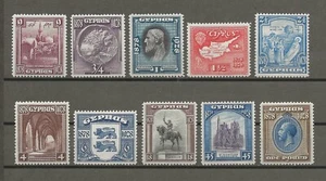 CYPRUS 1928 SG 123/132 MINT  - Picture 1 of 2