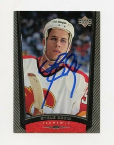 STEVE BEGIN FLAMES AUTOGRAPH AUTO 98-99 UPPER DECK #49 *62613