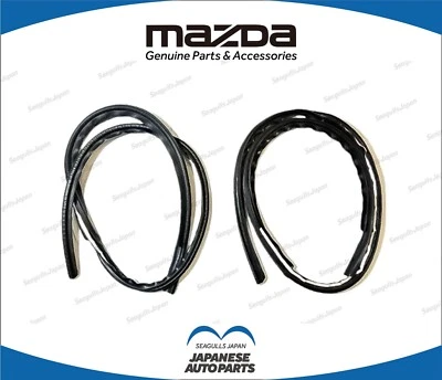 Juego de pares de sellos de tira climática de riel de lluvia derecho e izquierdo MAZDA GENUINO RX-7 FC3S fabricante de equipos originales Foto 1 de 2