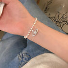Unique Saturn Planet Pearl Bracelet Girls' Light Luxury Design Beaded Bracel ?Db