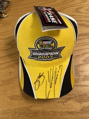 NASCAR Nextel Cup Series 2007 Champion Sombrero Ajustable - NUEVO con Etiqueta FIRMADO Foto 1 de 4