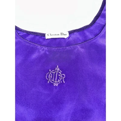 Christian Dior Tank Top Women Size S Casual Vintage Purple - Image 1 of 4