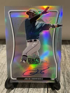Julio Rodriguez Auto 2020 Leaf Metal Draft BA-JR1 Seattle Mariners - Picture 1 of 2