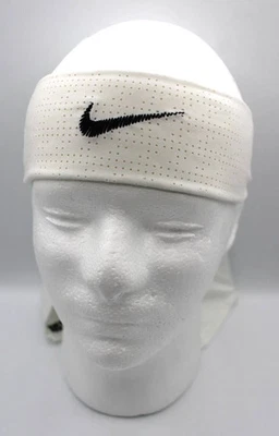 Nike Head Tie DRI-FIT Terry para hombre blanco/negro Foto 1 de 4