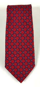 Corbata Turnbull & Asser 100 % seda Inglaterra roja ventana nueva sin etiquetas - Imagen 1 de 4