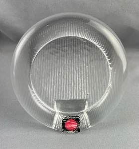 Vintage Wiesenthalhütte Design Glas Bilderrahmen rund freistehend 3,3/4" - Bild 1 von 5