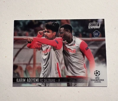 2020-21 TOPPS CHROME STADIUM CLUB CHAMPIONS LEAGUE ROOKIE KARIM ADEYEMI  #20 - Image 1 of 2