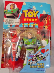 1995 ThinkWay Toys TOY STORY Buzz Lightyear with Flying Rocket Actionfigur - Bild 1 von 2