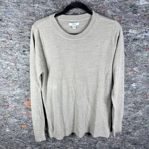 Suéter Croft & Barrow Mujer Mediano Beige Extra Suave Pullover Cuello Redondo Nueva Etiqueta - Imagen 1 de 12