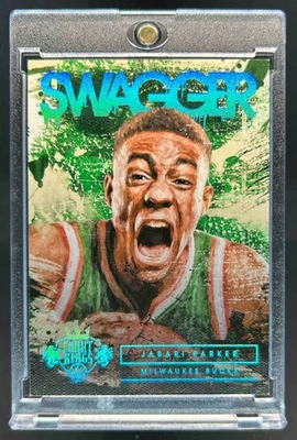 2015-16 Panini Court Kings Jabari Parker Swagger Sapphire #7/25 Bucks Foto 1 de 2