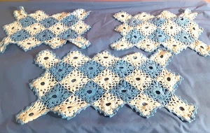 Medium Blue & White Doilies (3) - Picture 1 of 5