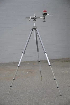 Trípode Gitzo Giant 12 pies, cinco secciones, cabeza, rara manivela columna horizontal Foto 1 de 3