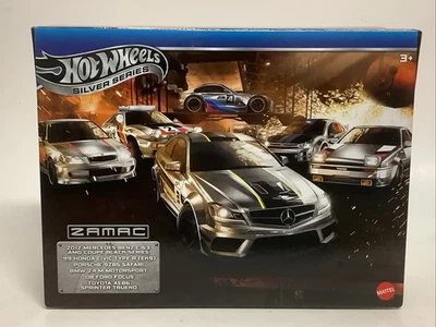 Pacote com 6 Hot Wheels 2025 Silver Series ZAMAC temático multipack - Imagem 1 de 4