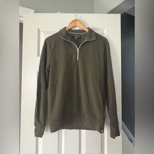 Banana Republic x Polartec Quarter Zip Pullover | Men’s Small | Olive Green Flee - Picture 1 of 4