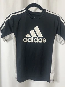 Boy's, Size Small 8 black/white, Adidas shirt. D66 - Picture 1 of 4