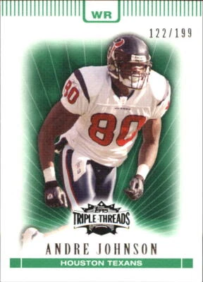 2007 Topps Triple Threads Emerald #62 Andre Johnson /199 - NM-MT - Image 1 of 2