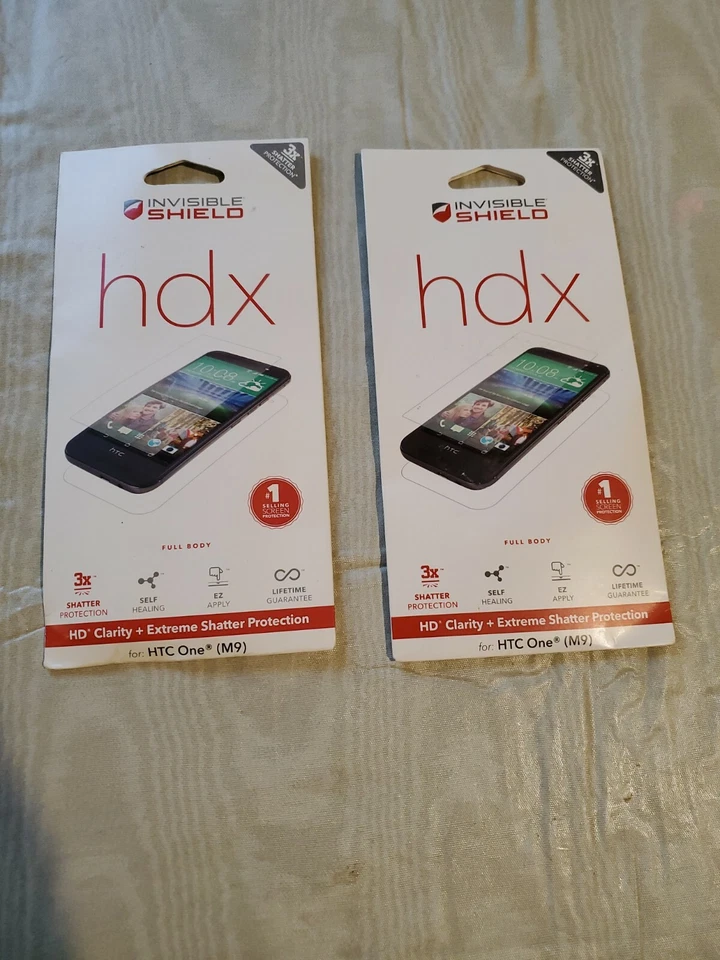 Zagg Invisible Shield hdx FULL BODY Protector HD Clarity HTC ONE M9(2 of them) - Image 1 of 2