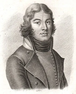 Portrait XIXe Général Hoche Révolution Française Armée Moselle Sambre et Meuse - Picture 1 of 6
