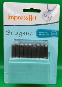 ImpressArt Metal Stamp Set Bridgette UPPERCASE LETTERS 3mm NEW