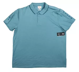 Guess Paul Collection Slim Fit 2-Button Pique Men's Polo XXL NWT Honest Blue - Picture 1 of 2