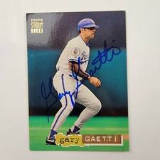 Vintage 1994 Topps Stadium Club Golden Rainbow Gary Gaetti Signed #485