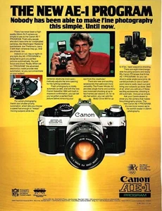 Vintage 1981 Canon AE-1 Kamera Fotografie Printwerbung - Bild 1 von 1