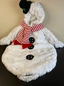 NWT Miniwear Snowman Frosty Costume Zip up Snuggly 9 Mo Months - Picture 1 of 12
