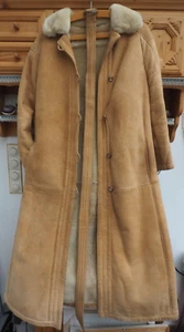 Damen Wildleder Mantel Lammfell gewachsen Marke Dörrzapf Größe 40 #190iS - Bild 1 von 16