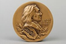 Bronze Medaille - LISZT 1811-1886 - Huguenin Gedenkmedaille - Komponist