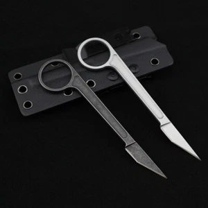Cuchillo de hoja fija táctico Bastinelli Doug Marcaida 440C de acero de 5,5" con funda - Imagen 1 de 11