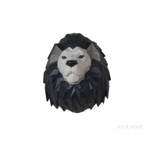 Lion 3D Origami Figurine Sculpture 14" African Safari Living Room Wall Decor New - Picture 1 of 7