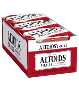Altoids Smalls Mints, Pfefferminze, 0,37 Unzen (9er Packungen) - Bild 1 von 3