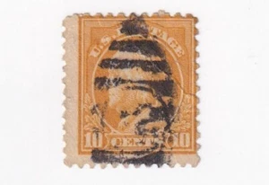 STAMPS US SCOTT 510 "Franklin" 10 CENT 1917 USED FANCY CANCEL - Picture 1 of 1